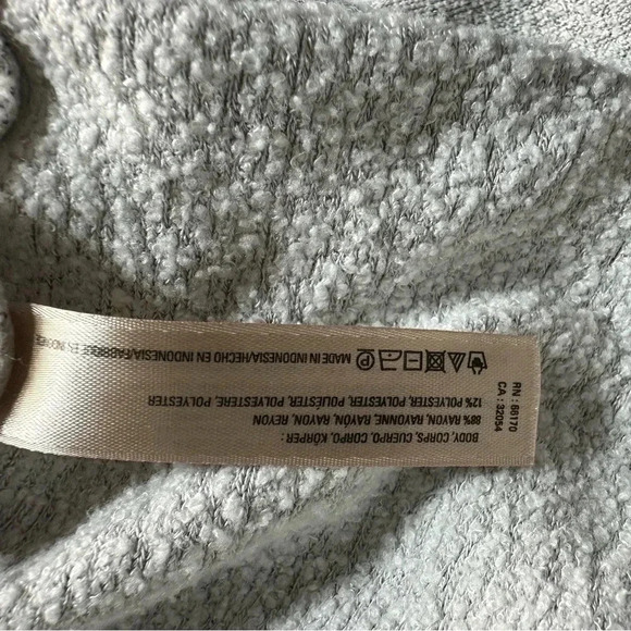 Anthropologie Saturday‎ Sunday L gray draped front long sleeve comfy sweatshirt - Picture 6 of 6